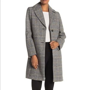 TAHARI - Glen -Plaid Maxi Coat